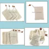 Other Bath Toilet Supplies Home Garden 2021 Natural Exfoliating Mesh Soap Saver Sisal Bag Pouch Holder For Shower Foaming And Drying Drop