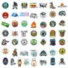 50pcs-pack Happy Camper Summer Camp Sticker