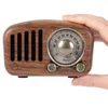 R919 Динамик Классический ретро -радиоприемник Портативный мини -на открытом воздухе Wood FM SD MP3 Stereo Bluetooth Radio Dociper Aux USB Rechargableable