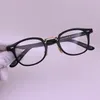 Frame da uomo da uomo Brand Glasses occhiali quadrati vetri ottici in tela di miopia nera 8433140