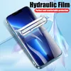 Hydrogel Screen Protector Soft TPU Film Full täckning för iPhone 13 12 11 Pro Max XR X XS 8 7 Plus Easy Install