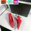 Itália Designer de luxo Sapatos femininos Sapatos Calfskin Camurça 65 Amore Slingback bombas de moda feminina sandálias de saltos altos com cofrinha sandália de festa de casamento