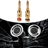 Other Lighting Accessories 2pcs Gold-plated Banana Plugs Musical Audio Speaker Cable Wire Connectors Free Soldering Terminal For AmplifierOt
