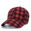 8 Styles Red Buffalo Check Hats Red Plaid Baseball Cap Plaid Beanie Casquette Ball Cap Checkered Party Hats Supplies