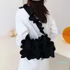 Вечерние сумки женская тенденция роскошная дизайнерская сумочка Трехмерная лепестка баунота персонализированный плечо-конфеты женская сумка
