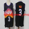 Basketballtrikot Retro City Version Chris Paul 3 Devin Booker 1 Nash 13 Barkley 34 Lila Schwarz Weiß Orange Farbe genäht Größe S-XXXL