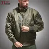 MA1 폭격기 재킷 남자 스트리트웨어 얇은 군대 공군 비행 재킷 남성 스탠드 고리 야구 전술 코트 chaqueta hombre 220816