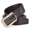 Top Quality Men's business belts leisure middle-aged and young people's smooth buckle Classic luxury belt trendy trouser waistband