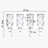 21x12.3cm silikonglassformar 4 Cell Cube Tray Mold Tool Popsicle Maker DIY Hemlagade mögelkaka verktyg