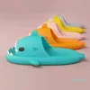 الصيف Shark Shark Shark Shark Women Slippers Cartoon Cartoon Slides Slides Beach Sandals 2022