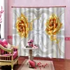 beautiful flowers cortinas decorativas blackout curtain For living room Window decoration high quality curtain curtains in the bedroom