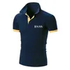 Style correct Man Designers Vêtements T-shirts pour hommes Polos Chemise 2022 Marques de mode BOS Summer Business Casual Sports T-shirt Courir en plein air à manches courtes Sportswear