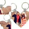 Stock Metal Sleutel Gesp Sublimatie Lege Leuke DIY Patroon Ketting MDF Liefde Hart Wing Vorm KnapsAck Ring Gift SXA11