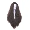 L-Mail Pruik Synthetisch Haar Moana Cosplay et Prinses Lang Krullend Donker Bruin Halloween Hittebestendige Vrouwen220505