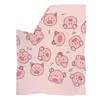 Toaddmos fofo porco rosa l￣ quente quarto arremesso na cama sof￡ -cama Viagem Sherpa cobertor para crian￧as adultas colcha 220811