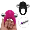 USB Перезаряжаемая 10 -скоростное вибрационное кольцо для мужчин мощные секс -игрушки Gspot Bullet для женщины -клитора MX191218