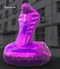 Aangepaste paarse opblaasbare Cobra Ballon 6m Lucht Blow Up Curled Snake Sculpture Model voor Carnival Stage Decoratie