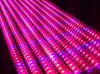 LED GROW Light Hydroponic Systems bar 0,6 m 0,9 m 1,2 m remsa T5 T8 -rör för inomhus tält växthus växt 10st/parti