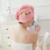 Havlu Banyo Malzemeleri Sevimli Coral Polar Headcloth Kadın Kız Kuru Saç Kapağı Ev Yumuşak Banyo Şapkaları 25*70cm