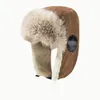 Casquette épaissie chaude d'hiver Ushanka Bomber Hats avec rabat d'oreille Trapper Fur Lined Aviator Lei Feng Snow Ski Hunting Hat TX0134