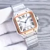 Luxury watch high quality 316 stainless steel strap roman word automatic mechanical movement womens wristwatch square fashion sports mens watches