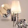 Lampa ścienna Kreatywna LED Els Nowoczesne lampy żelazne jadalnia salon sypialnia podwójna głowa AC85-265V Sconce Lighttures