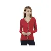 Designer di lussuosi pile di tech da donna maglioni di moda qualità cardigan collo fit maglione lungo top grigie rosse nera s-xxl 1mq4