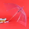 Transparent Long-Handle Umbrella Automatic Black Rainbow Custom Logo Waterproof 8 Bone Umbrellas