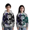 Herrtröjor tröjor produkttrend sömmar 3D-tryckning student barns casual hooded tröja pullover hoodie 4-16 år gammal