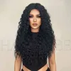 Nxy Wigs Women Synthetic Wigs Before the Wind Lace Women's Middle Part Gradual Red Small Curly Long Hair Wigs for Daily Use 220601