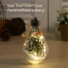 Juldekorationer Årsdekoration Transparent simulering Lys glödlampan Led Home Retro Navidadchristmas