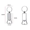 UPS sublimation Blank Beer Bottle Opender Keychain Party Faven Metal Heat Transfert Couchette de bouchette Clé Malent Tool de cuisine Maison 0513