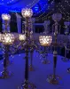 decoration 5 arm gold candle holders candlestick holders wedding centerpieces for tables centre de table mariage crystal centerpiece