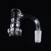 14mm 10mm Conjunto Masculino Quartz Banger Unhas Sem Costura Totalmente Solda Acessórios para Fumar para Bongs de Água com Borda Chanfrada com Balde de Touro FWQB12