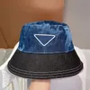 Cubo de diseñador Sombrero de vaquero Casquette Cubos de moda Sombreros para mujeres Hombres Sombrero ajustado de lujo Gorra de béisbol de patchwork de alta calidad Sombrero para el sol
