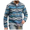 Herren Hoodies Herren Sweatshirts Ethnischer Stil Mode Lässig Pullover Langarm Sweatshirt Männliche Jacken Übergroße Bedruckte Grafik