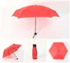 Mini zonnige en regenachtige paraplu's Pocket Paraplu Lichtgewicht Vijfvoudige parasol vrouwen mannen draagbare reizen paraplu's FY5398 0804