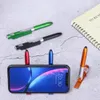 4 In 1 LED vouwlicht stylus pen multifunctionele aanraakcapaciteit balpoint houder pennen tablet mobiele telefoon universele mini capacitieve pen