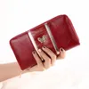Cross-border Organ Zipper Card Bag Long Wallet Multi-card Pu Spliced Credit Card Clip Simple Versatile Lady's Handbag