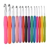 14PCS/Set DIY Crochet Hooks 2mm-10mm Smooth Knitting Needles Ergonomic Soft Grip Handles for Arthritic Hands XBJK2207