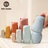 Laten we siliconen Russische nestelende poppen Matryoshka Babushka Hand Animal Poupee Russe voor kinderen geschenken maken Doll Home Decor 220505