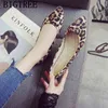 Sapatos de leopardo PLUS TAMANHO PARA MULHERAS O PONTO DE PONTO PONTOS MATHA DE MATHA ON CREEPERS ZAPATOS COMODOS DE MUJER220513