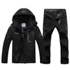 Ski -jas voor heren voor mannen Waterdichte fleece sneeuwkietoffer Winter thermische warme jas Outdoor Mountain Climbing snowboardbroeken voor