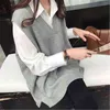 Women's Sweaters 2021 New Women Cashmere Knitted Sweaters Vest Long Vest Autumn Winter Sweater Vests Slim Sleeveless Casual Female Tops J220915