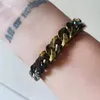 Herrens kvinnors designer halsband släckt kubanska länkkedjor halsband armband mode lyxguldkedjor smycken6559977