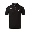 Rafael Nadal.Andy Murray Heren Merk Co-branded Poloshirt Mode Mesh Revers Sport Korte Mouw Top T-shirt 220623