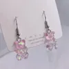 Fashion Simple Cute Colorful Acrylic Animal Bear Dangle Earrings for Girls Women Children Birthday Gift Lovely Jewelry