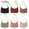 Girls Brief Women's Casual Messenger Bags Women Pure Color PU Shoulder Hobos Bag Casual Ladies Mini Handbags Purse G220519