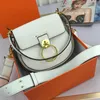 Crossbody tas dames handtas verwijderbare brede schouderband echte lederen handtassen grote capaciteit flip portemonnee gouden hardware hoogwaardige kast