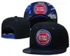 Koszykówka Snapback Hats Summer Sun Estront Sport Cap Jaden Ivey Cade Cunningham Killian Hayes Dzianinowany kapelusz Drużyna Black Blue Red